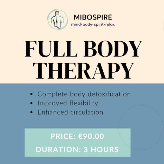 Full Body Therapy (Back, Legs, Upper Chest , Shoulders , Abs optional) (I)